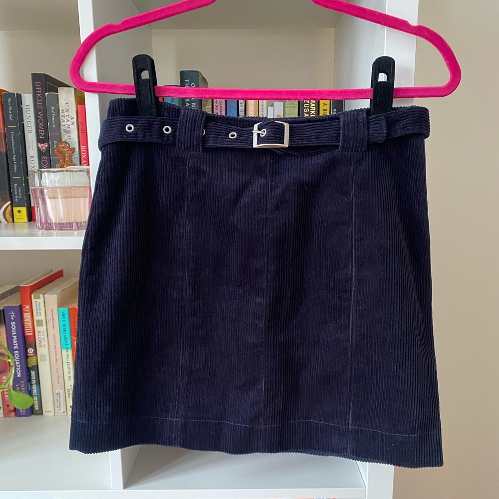 Urban Outfitters Belted Corduroy Mini Skirt